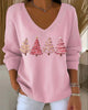 Long-Sleeve V-Neck Sweater