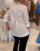 Solid Colour Blouse with Back Zipper