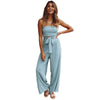 Aislynn | Soft Crepe Jumpsuit with V-Neckline and Flowing Silhouette