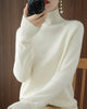 Simple Solid Colour Long-Sleeve High-Neck Sweater