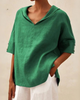 Zayda | Light Linen Blouse for Spring and Summer