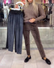 Simple Solid Colour Warm and Comfortable Pants