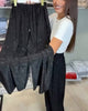 Elegant High-Waist Wide-Leg Pants with Shimmer Finish