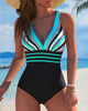 Sexy Polka Dot V-Neck One-Piece Swimsuit