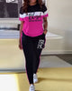 Casual Sporty T-Shirt Two-Piece Set