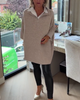 Loose Mock-Neck Half-Zip Sweater