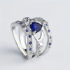 Eternal Blue Luxury Ring Set