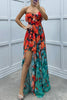 Georgia - Gradient Ruffled Strapless Maxi Dress