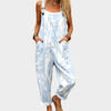 Anaïs | Azure Leaf Print Jumpsuit