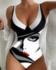 Printed One-Piece Swimsuit