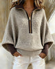 Mock-Neck Sweater with Zipper