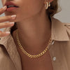 Chunky Cuban Chain Necklace | Gold