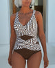 Cross-Cutout Swimsuit for a Relaxed Resort Look