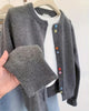 Casual Solid Colour Long-Sleeve Cardigan