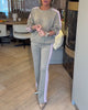 Striped Oversized Casual Sweatshirt Set