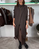 Trendy Solid Colour Mock-Neck Sweater with Slit