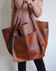 Large-Capacity Leather Handbag