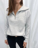 Casual Solid Colour Sweater with Lapel Zipper