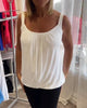 Solid Pleated Sleeveless Top