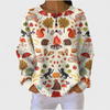 Béatrice - Cream Autumn Forest Print Sweater