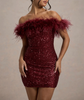 Velyndra | Shimmer Fur Mini Dress