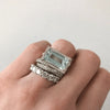 Vintage Turquoise Crystal Ring Set