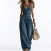 Octavie | Wide-Leg Denim Jumpsuit