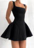 Velory | Pleated Ruffle Mini Dress