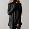 Johani | Long Mock-Neck Winter Sweater with Relaxed Fit