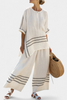 Wynric | Striped Asymmetrical Top & Pants