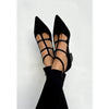 Evy - Black pointed toe heels