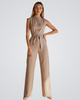 Emerald | Sleeveless Jumpsuit with Cinched Waist
