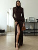 Nyomi | Modern dress with high slit