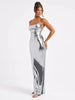 Hayden | Metallic maxi dress