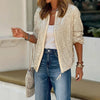 Lula | Sequin Round-Neck Loungewear Jacket for Women