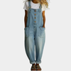Maïwenn | Vintage Soft Cotton Denim-Look Overalls