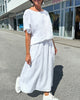 Casual Solid Colour Cotton-Linen Two-Piece Set