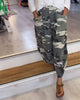 Casual Pants with Pockets and Camouflage Print