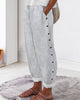 Mathilde | Striped Pants with Side Buttons