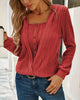 Faux Two-Piece Knit Sweater
