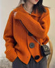 Chunky-Knit Cardigan with Statement Buttons