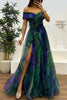 Jinnie - Floral Tulle Off-Shoulder Maxi Dress
