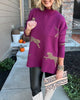 Relaxed-Fit Cheetah Print Sweater