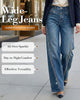 Casual Washed Straight Leg Jeans