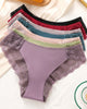 Lace Briefs Set with Contrast Lace Trim