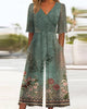 Vintage Floral Print Jumpsuit with Pockets