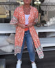 Trendy Printed Vacation Beach Coat