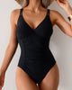 Solid Colour One-Piece Swimsuit