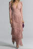 Clara | Elegant Dress with Fringe Sleeves