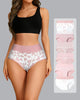 High-Waisted Cotton Briefs with Cute Print - Soft & Breathable